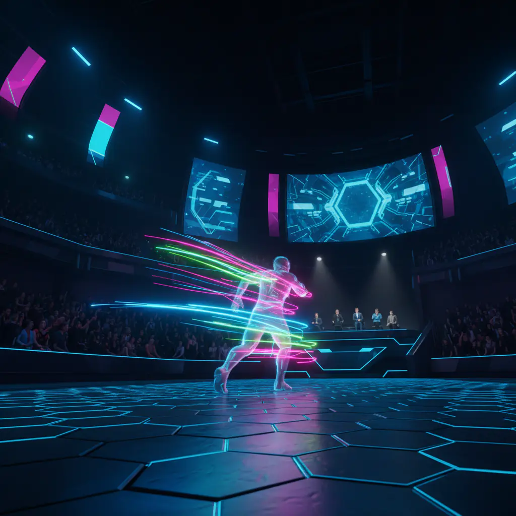 Fast movement light trails