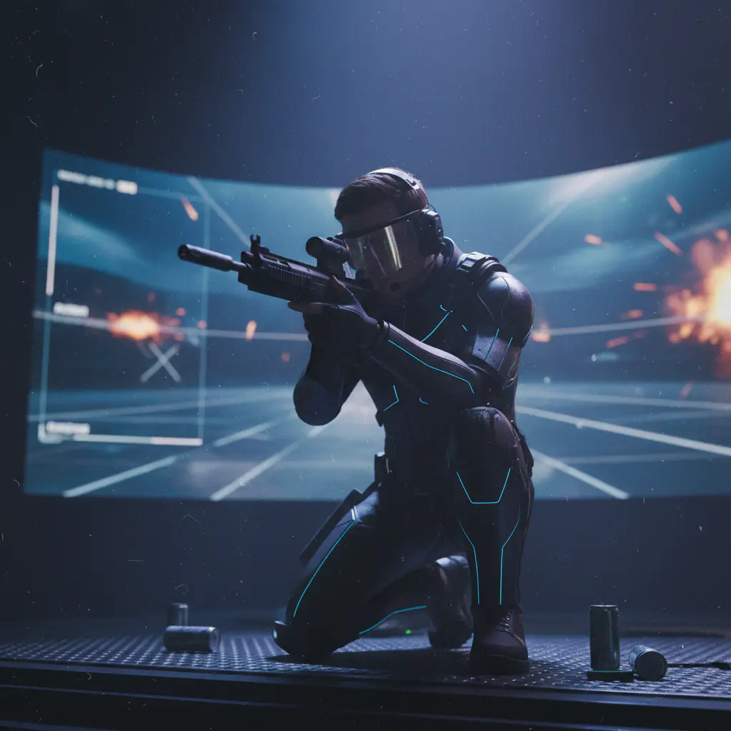 Single player aiming down sights