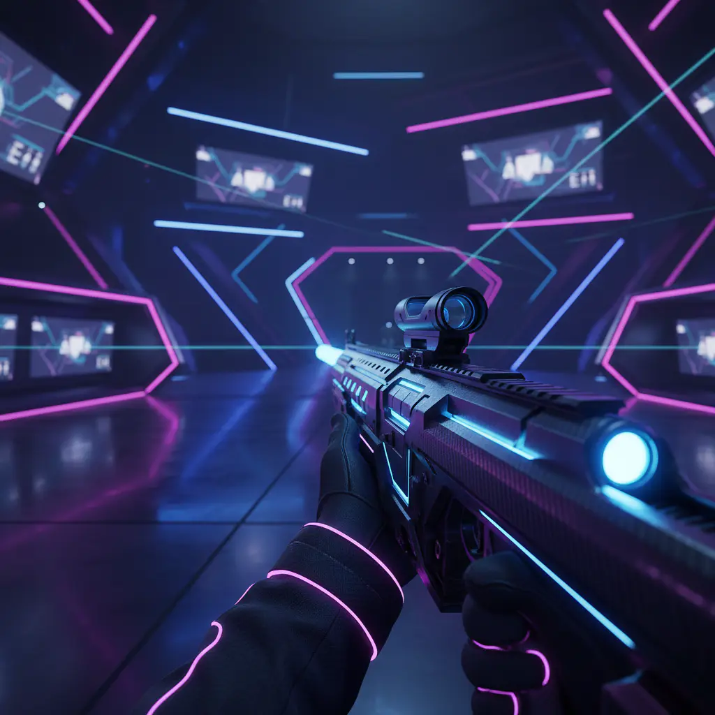 Cinematic sci-fi arena